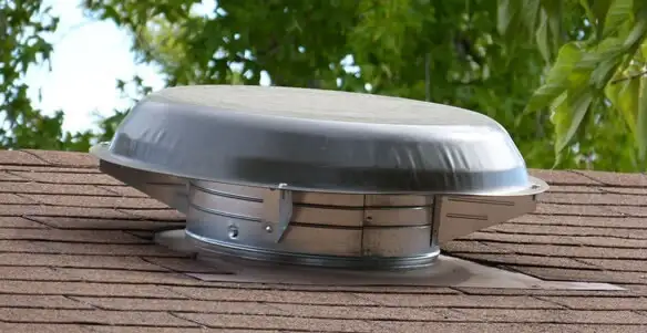 attic fan installation services with low-profile roof ventilation unit in Mountain View, CA