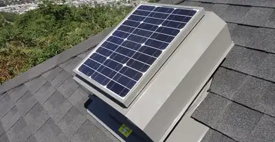 attic fan installation services with energy-efficient roof-mounted ventilation system in Mountain View, CA