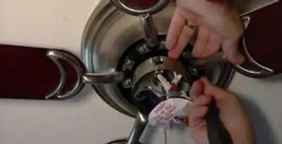 Ceiling fan installation with electrical wiring and mounting by professional electrician in Mountain View, CA