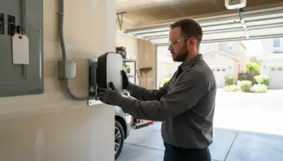 Electric vehicle charger installation with a dedicated 240-volt circuit in Mountain View, CA