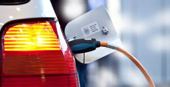 Electric car plugged into EV charger after professional installation in Mountain View, CA