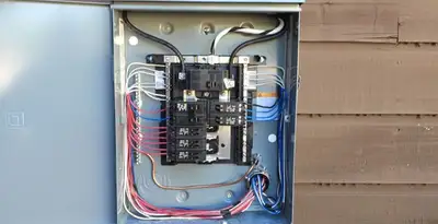 electrical panel upgrade service featuring newly installed electrical panel wired by licensed electricians in Mountain View, CA