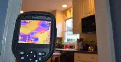 home energy audit service using thermal imaging to evaluate electrical efficiency inside a home in Mountain View, CA