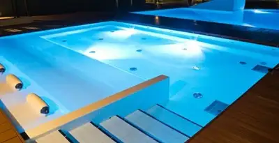 pool light installation and repair services providing modern illuminated pool lighting in Mountain View, CA