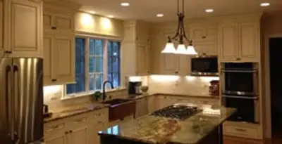Recessed lighting installation enhancing interior lighting by professional electricians in Mountain View, CA