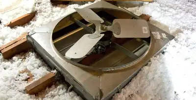 whole house fan installation services with attic-mounted ventilation unit in Mountain View, CA