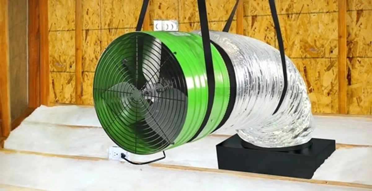 whole house fan installation services with professionally mounted ventilation fan system in Mountain View, CA